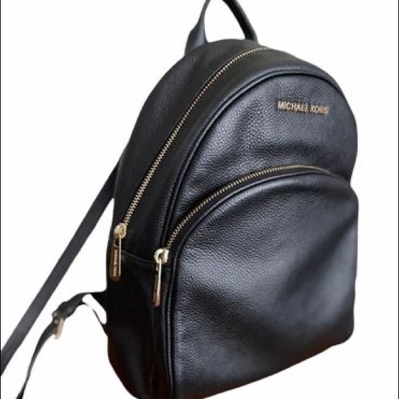 Michael Kors Medium Leather Backpack in Black main image 8